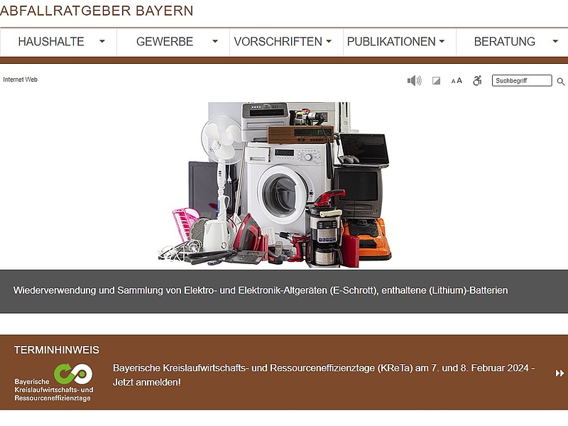 Abfallraten, Bayern, klein