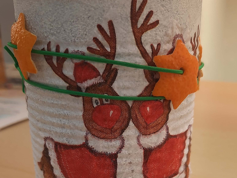 Weihnachtsbasteln 2024 Upcycling Konservendosen