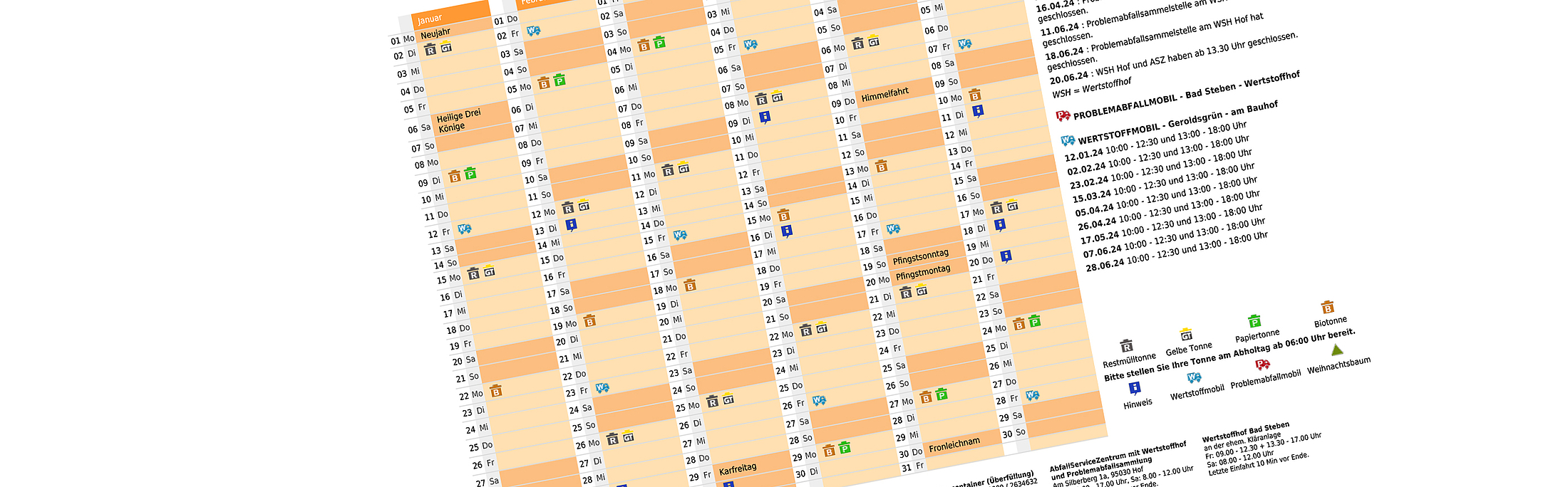 Abfuhrkalender geroldsgrün