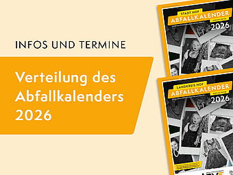 Verteilung des Abfallkalenders 2026 für Stadt und Landkreis Hof