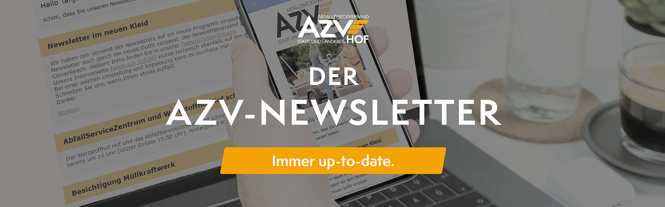 Banner: Der AZV-Newsletter-Service