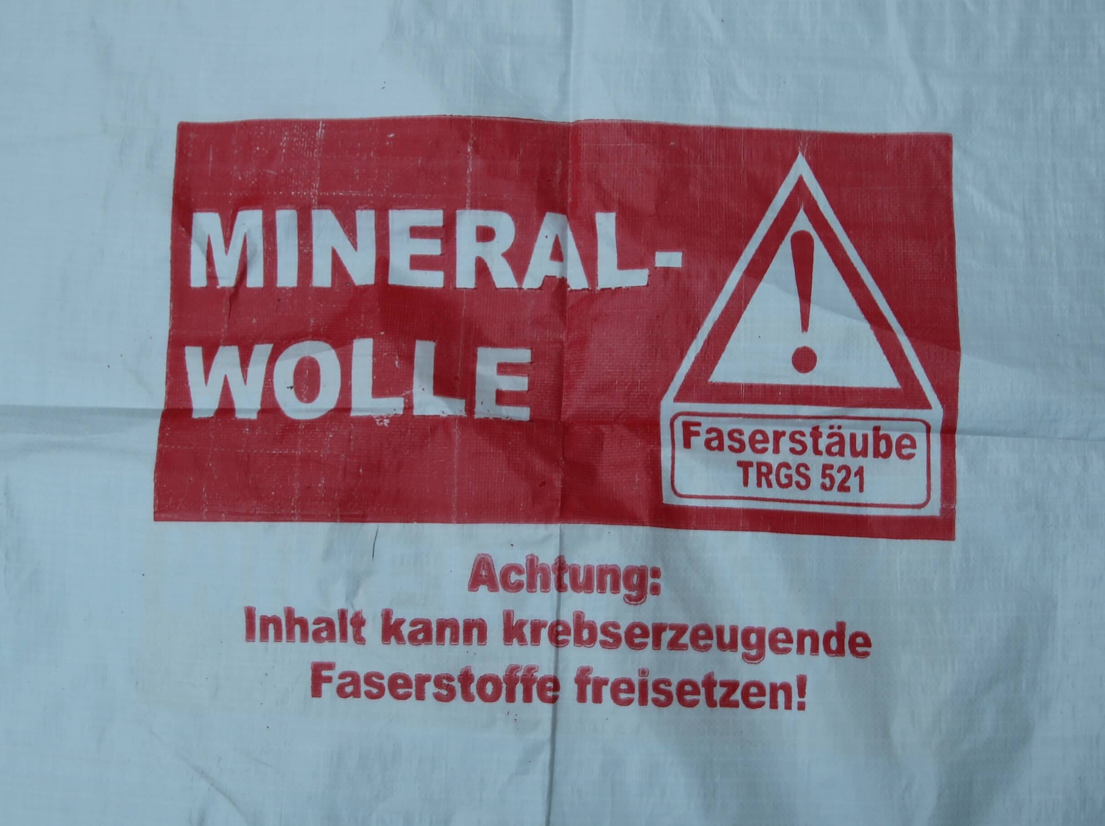 Hinweisung auf Mineralwolle