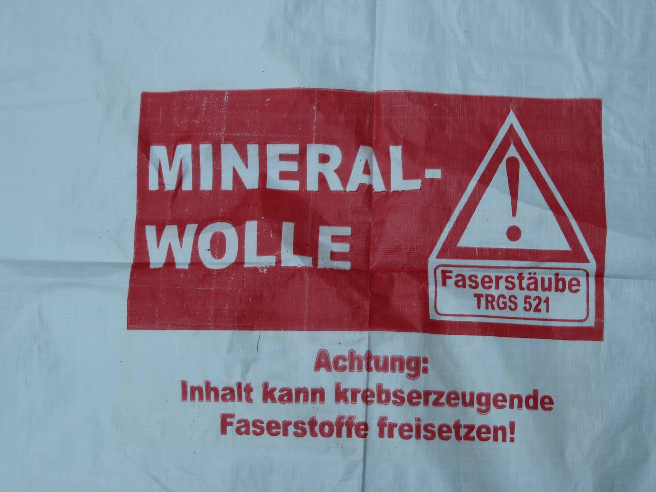 Hinweisung auf Mineralwolle