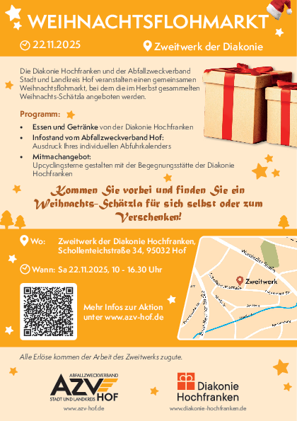 Flyer zum Weihnachtsflohmarkt 2025