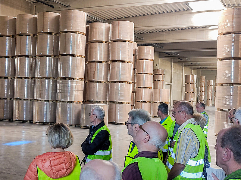 Besichtigung der Fa. Carl Macher Hülsenpapiere