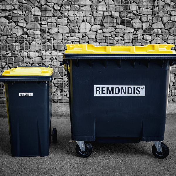 Gelbe Tonne 240 Liter und 1100 Liter