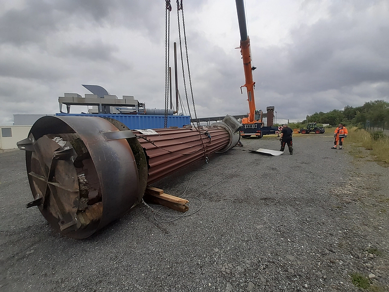 Abbau der großen Fackel