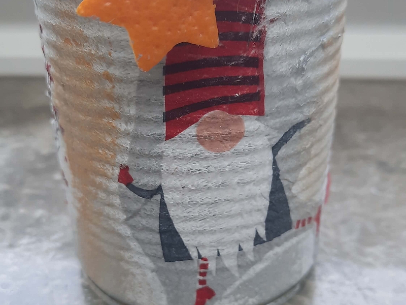 Weihnachtsbasteln 2024 Upcycling Konservendosen