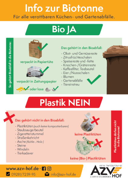 Flyer Info zur Biotonne