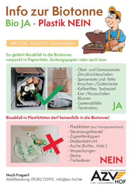 Flyer Info zur Biotonne