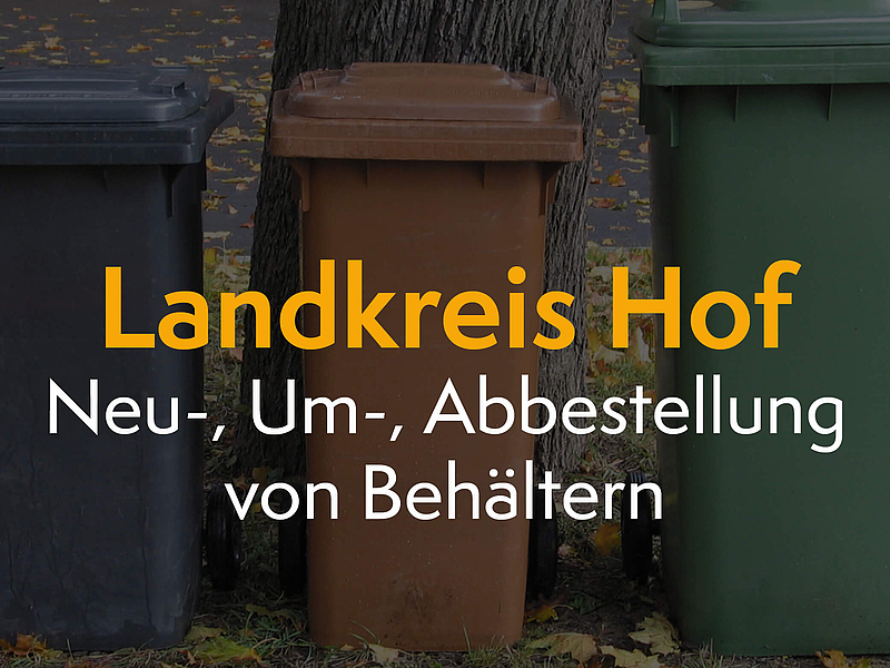 Landkreis Hof, Neubestellung, Umbestellung, Abbestellung