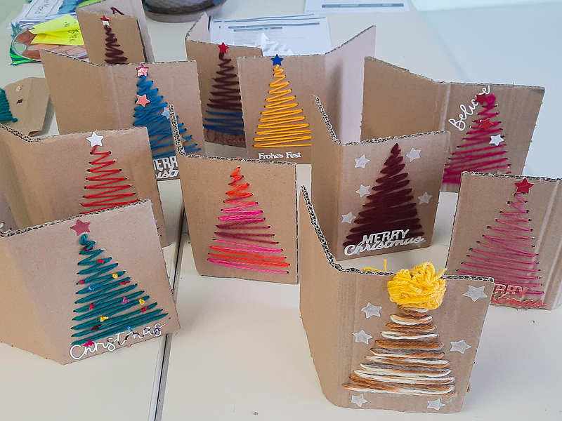 Weihnachtsbasteln Münsterschule Hof
