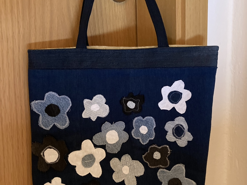 Tasche aus alten Jeans von Sieglinde Hornfeck, Naila