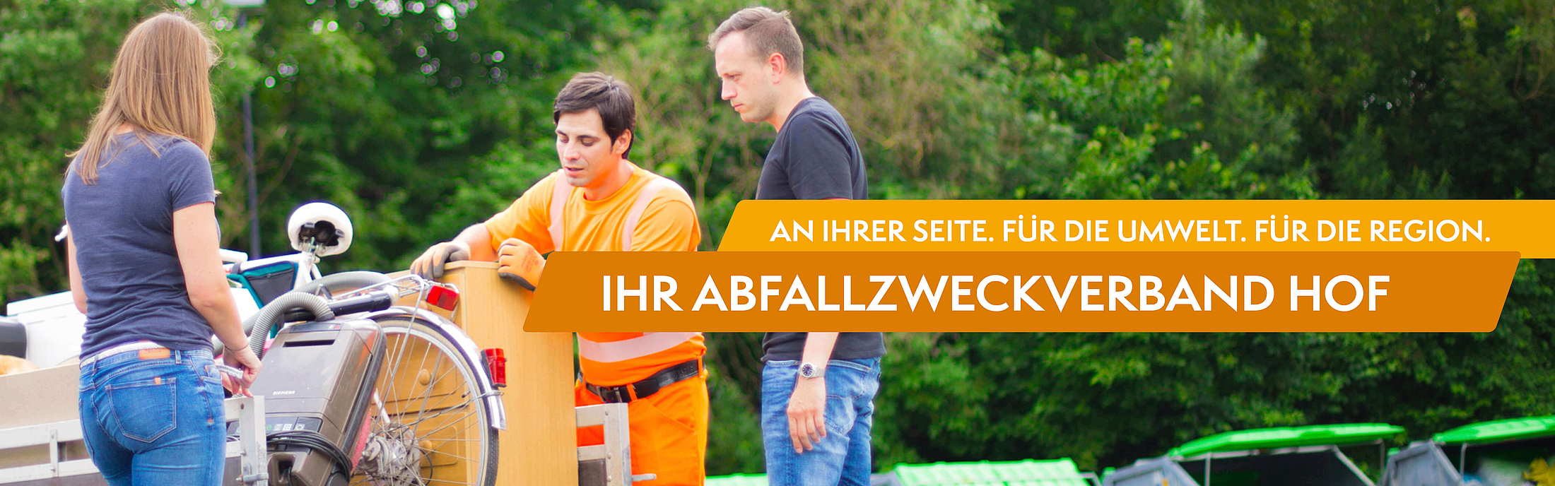 Abfallzweckverband - Wir an Ihrer Seite. Für die Umwelt. Für die Region.