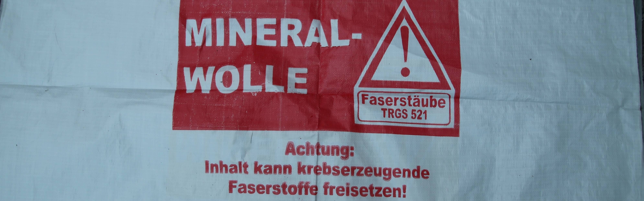 Hinweisung auf Mineralwolle