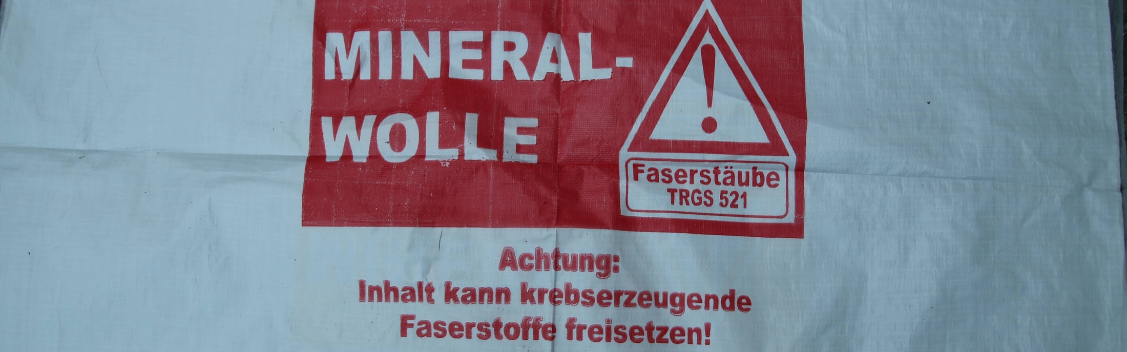Hinweisung auf Mineralwolle