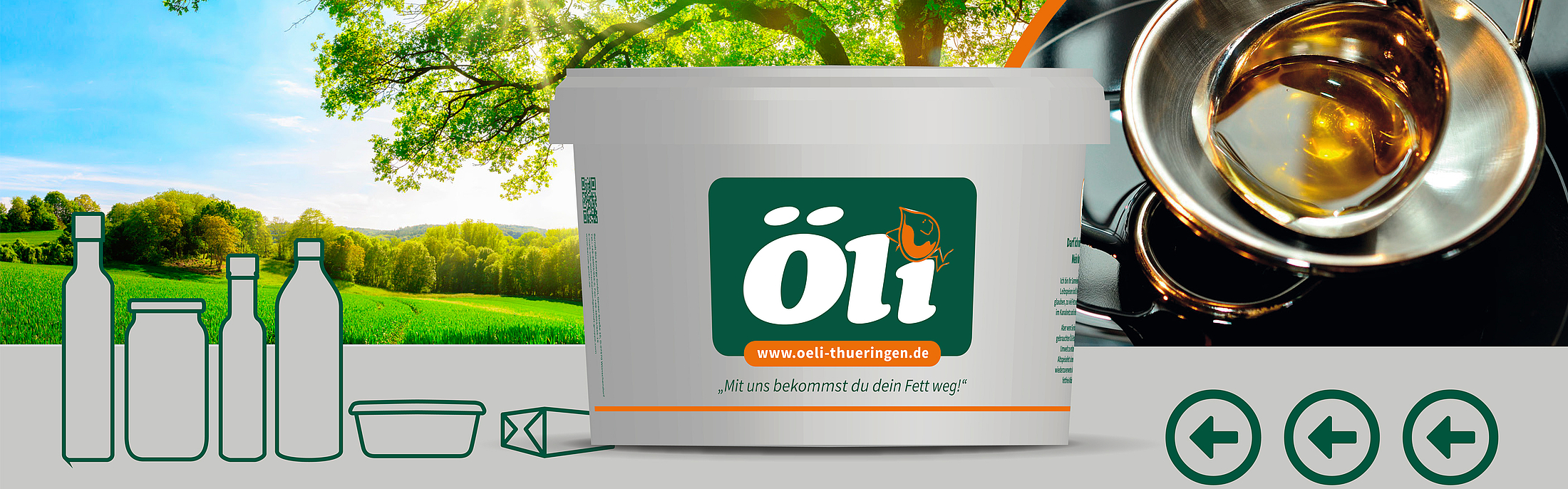 Flyer zur Samellstele für Speisefette-/Öle