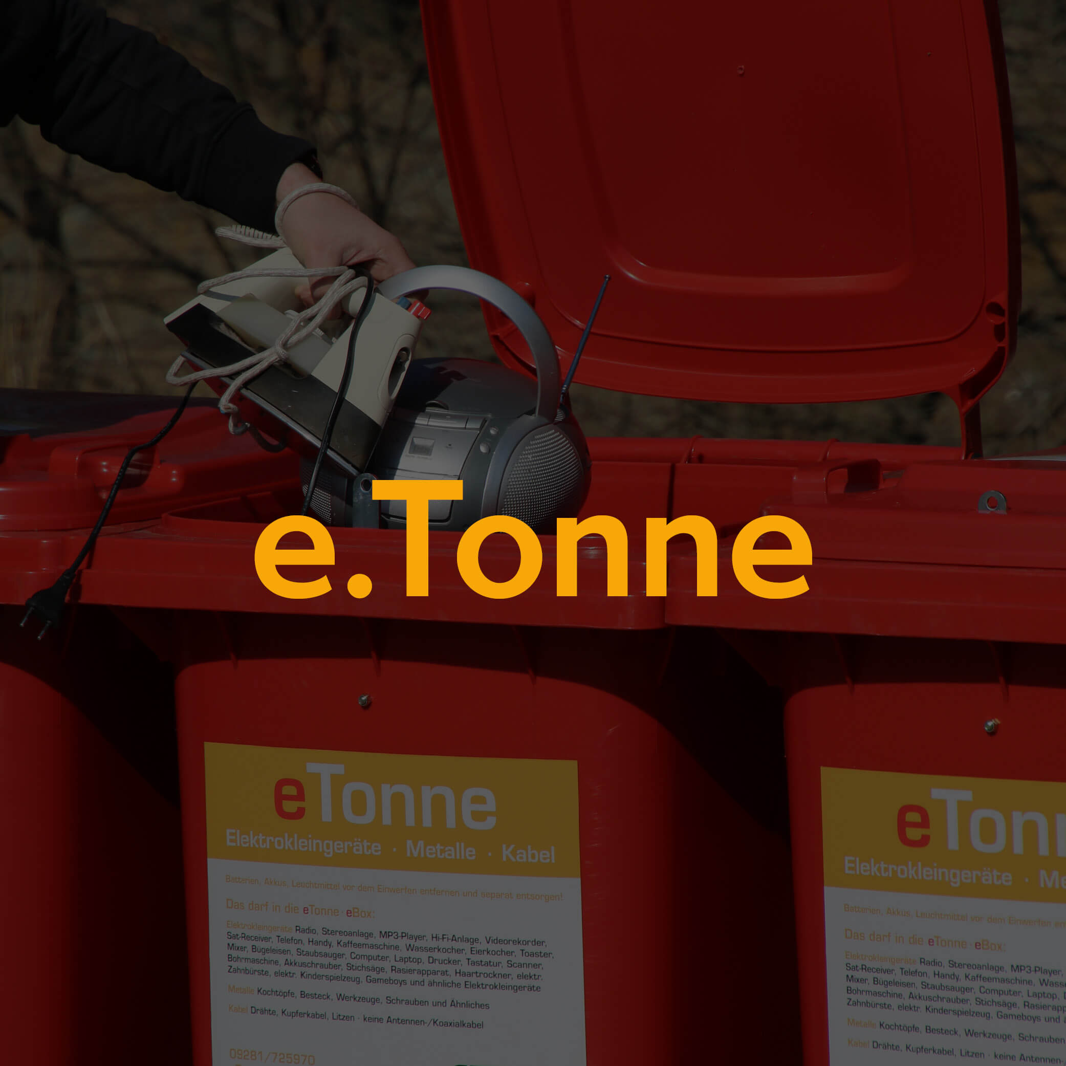Thumbnail, eTonne, Elektroaltgeräte, Gewerbe