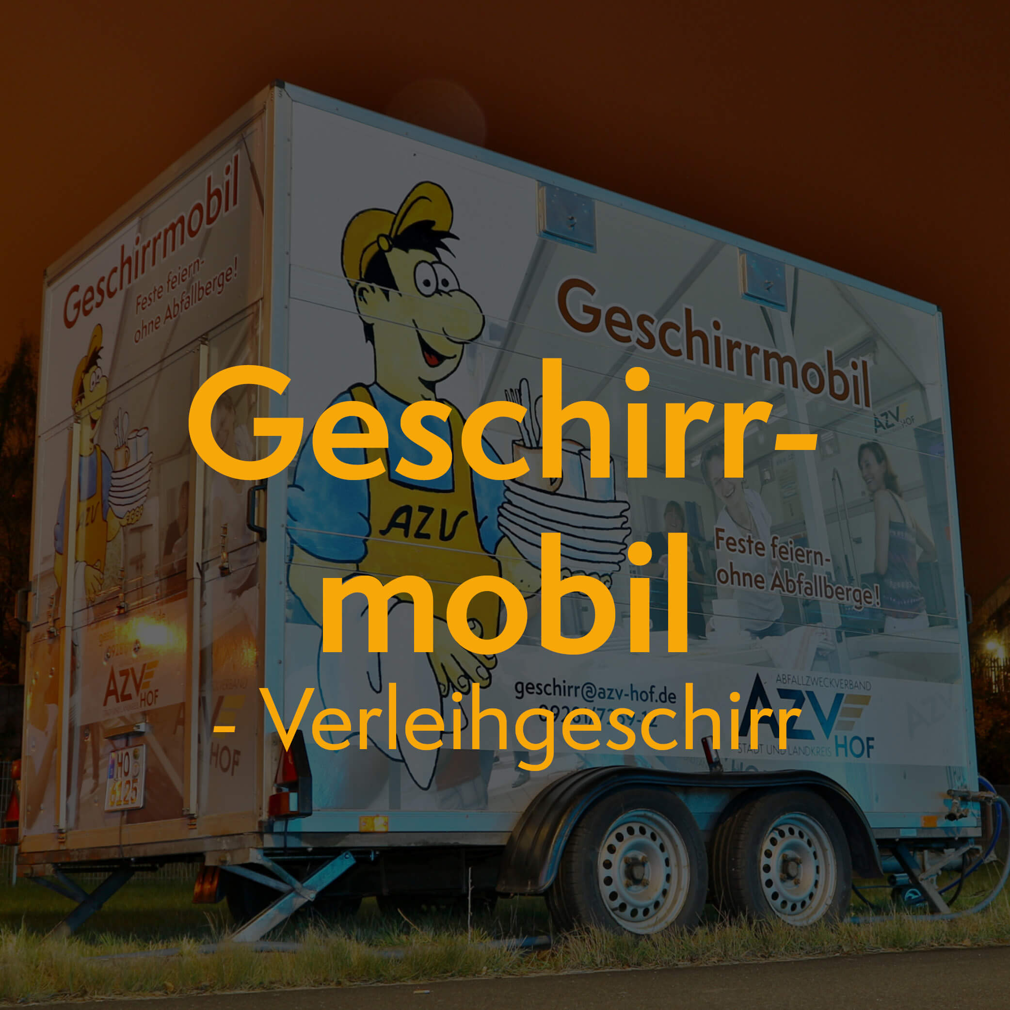 Thumbnail: Geschirrmobil/Verleihgeschirr